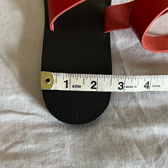 Kionas Dione Greek Made Wearable Art Strappy Red Leather Sandals US 8/8.5 NWOT - Picture 12 of 16